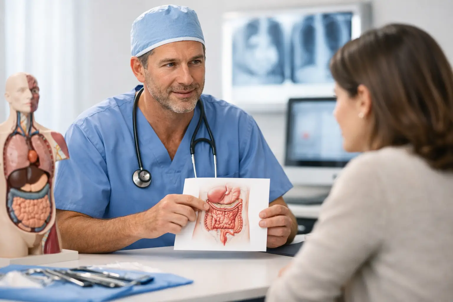 Chirurgie generală: consult inițial explicat clar